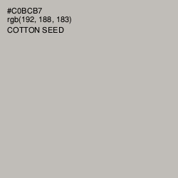 #C0BCB7 - Cotton Seed Color Image